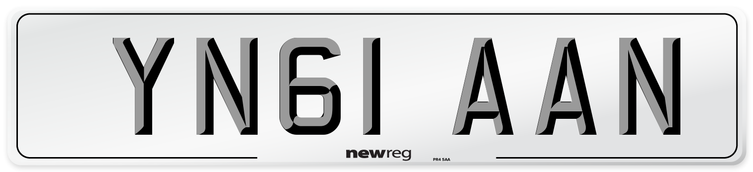 YN61 AAN Number Plate from New Reg
